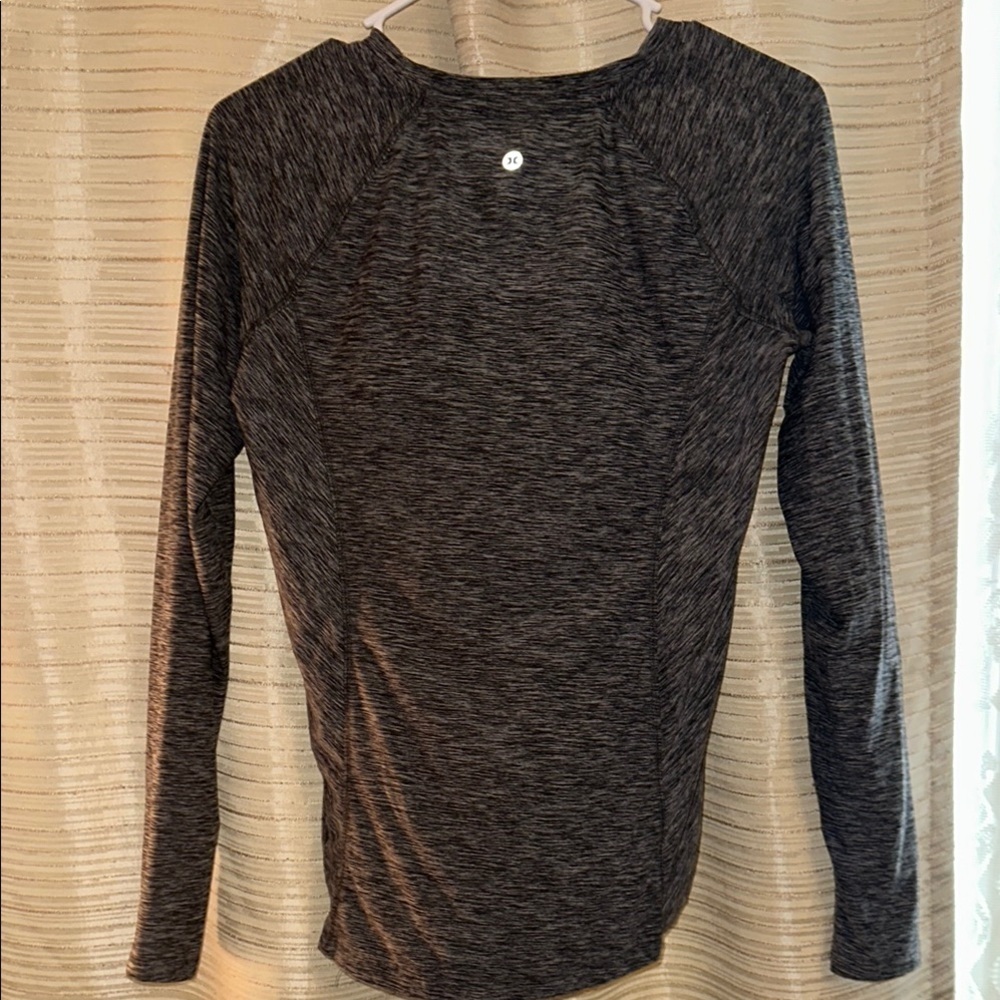 RBX Heather Gray Athletic Long Sleeve Top thumb slots Pullover Size Small - Picture 5 of 6